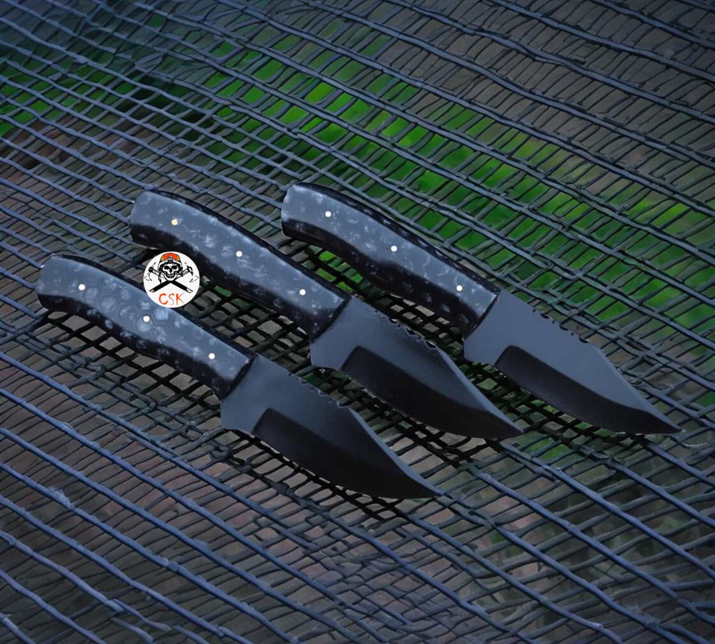 Black Honeycomb Grip Utility Blade Set