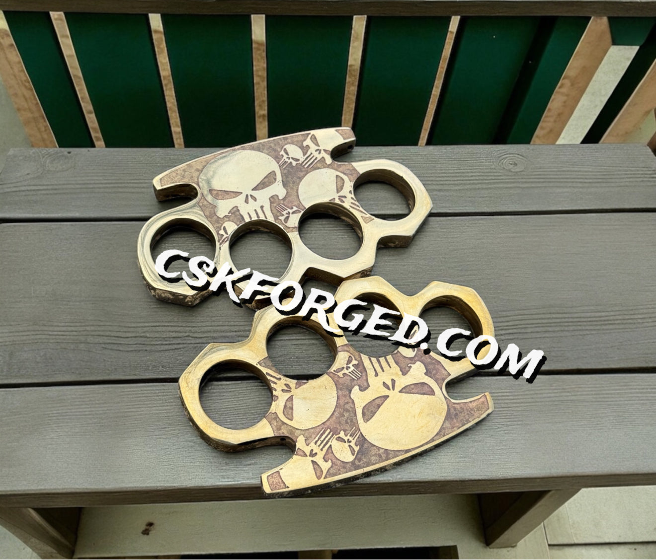 Grim Reaper Handmade Skull Brass Knuckles Set