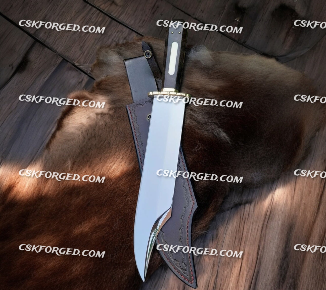 Midnight Ranger Along Knife With Coffin Handle