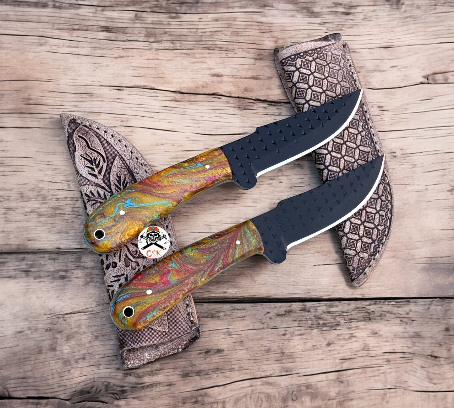 The Dusty Trail Companions-Rasp Tool Steel Blade & Epoxy Resin Grip