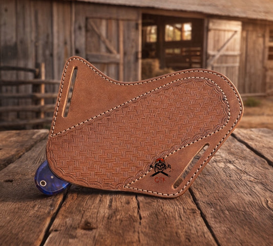 Cowboy Knife – 1095 Steel Bullcutter with Resin Handle & Pancake Sheath