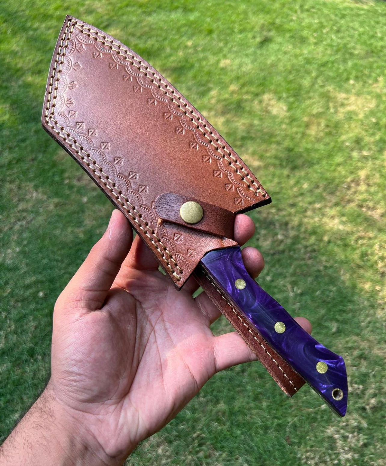 Custom Hand Forged High Carbon steel Cleaver Knife