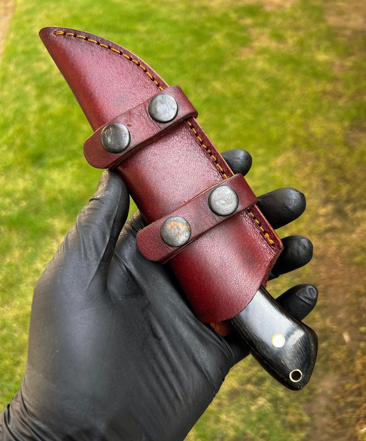 Custom Handmade Damascus Steel Fixed Blade Hunting Knife