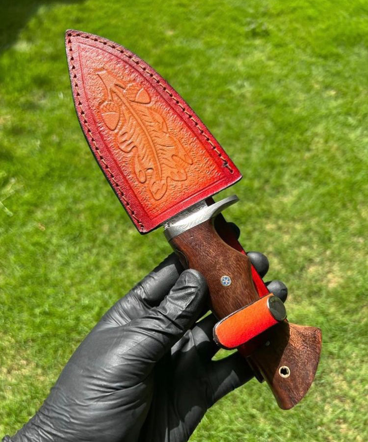 Custom Handmade Damascus Steel Hunting Knife