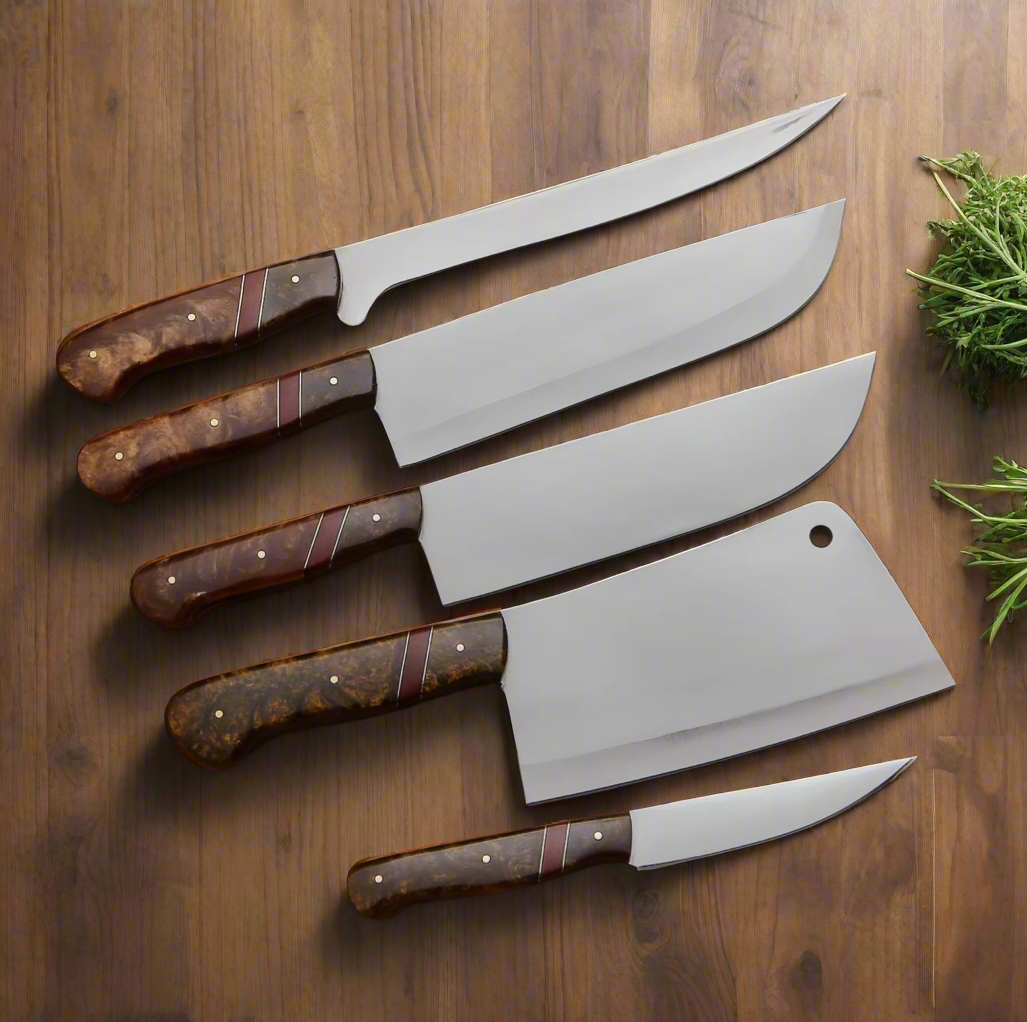 Handmade J2 Steel Artisan Knife Set-Precision and Craftsmanship