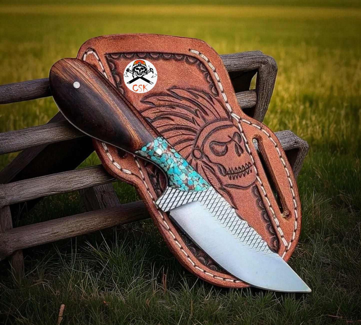 WESTERN KNIFE FOR COWBOY – HANDMADE RASP TOOL STEEL