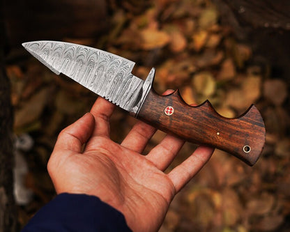 Bocat Damascus Steel Hunting Knife by cskforged