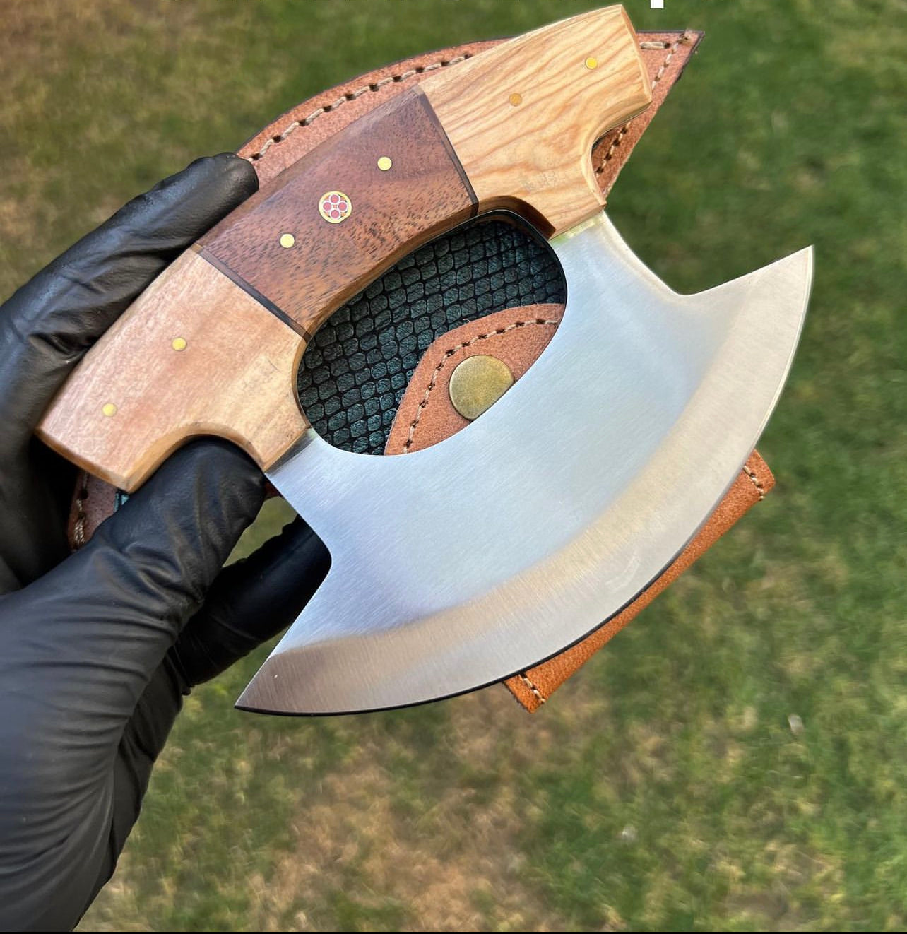 Unique Custom Made J2 Steel Ulu Knife