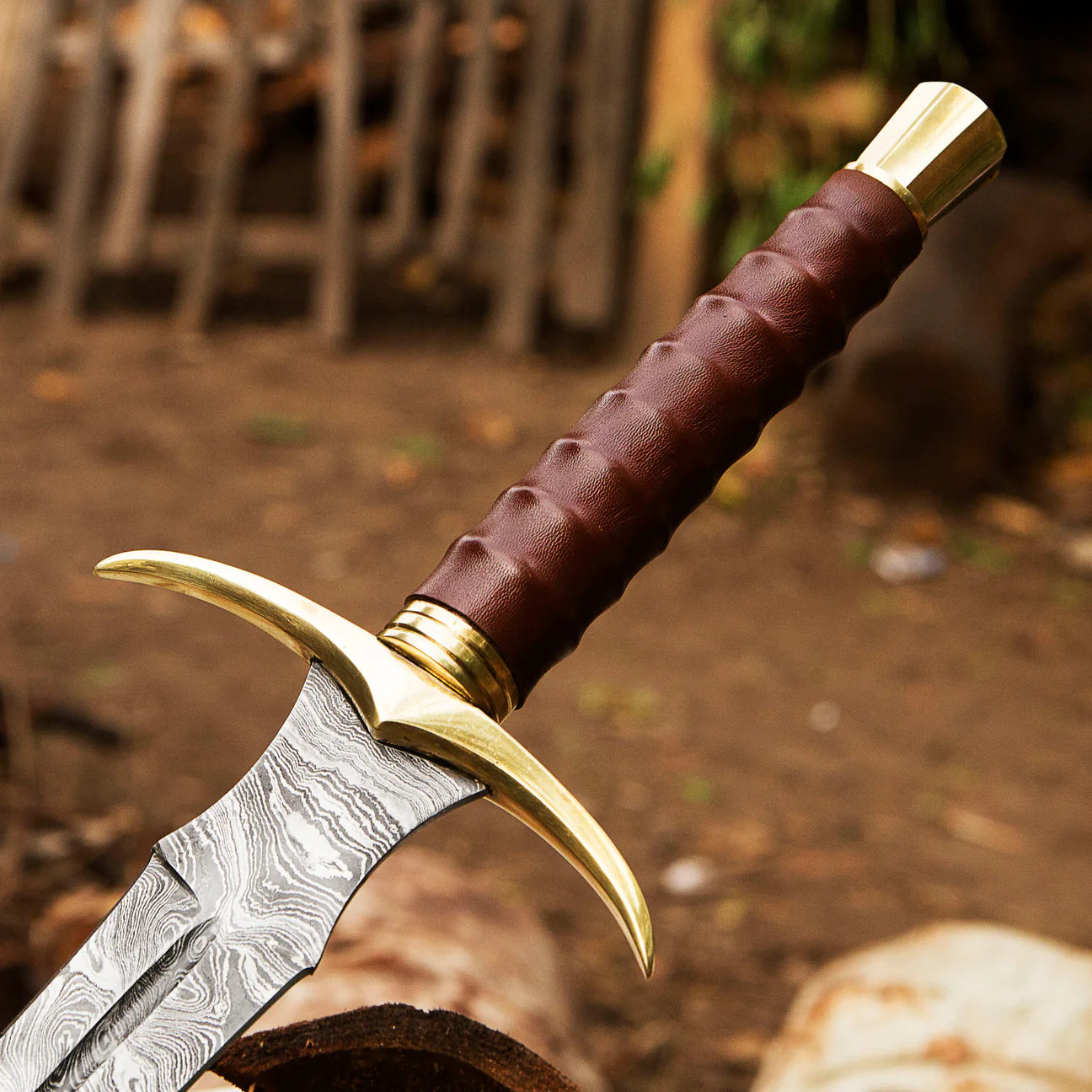 Custom Hand Forged Damascus Steel Viking Sword