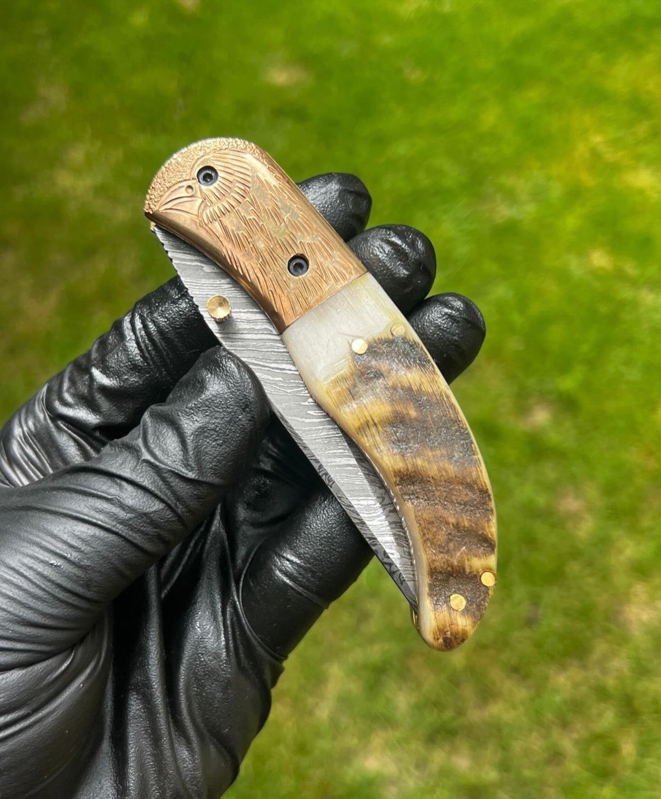 Folding Dmascus Pocket Knife/EDC Pocket Folding