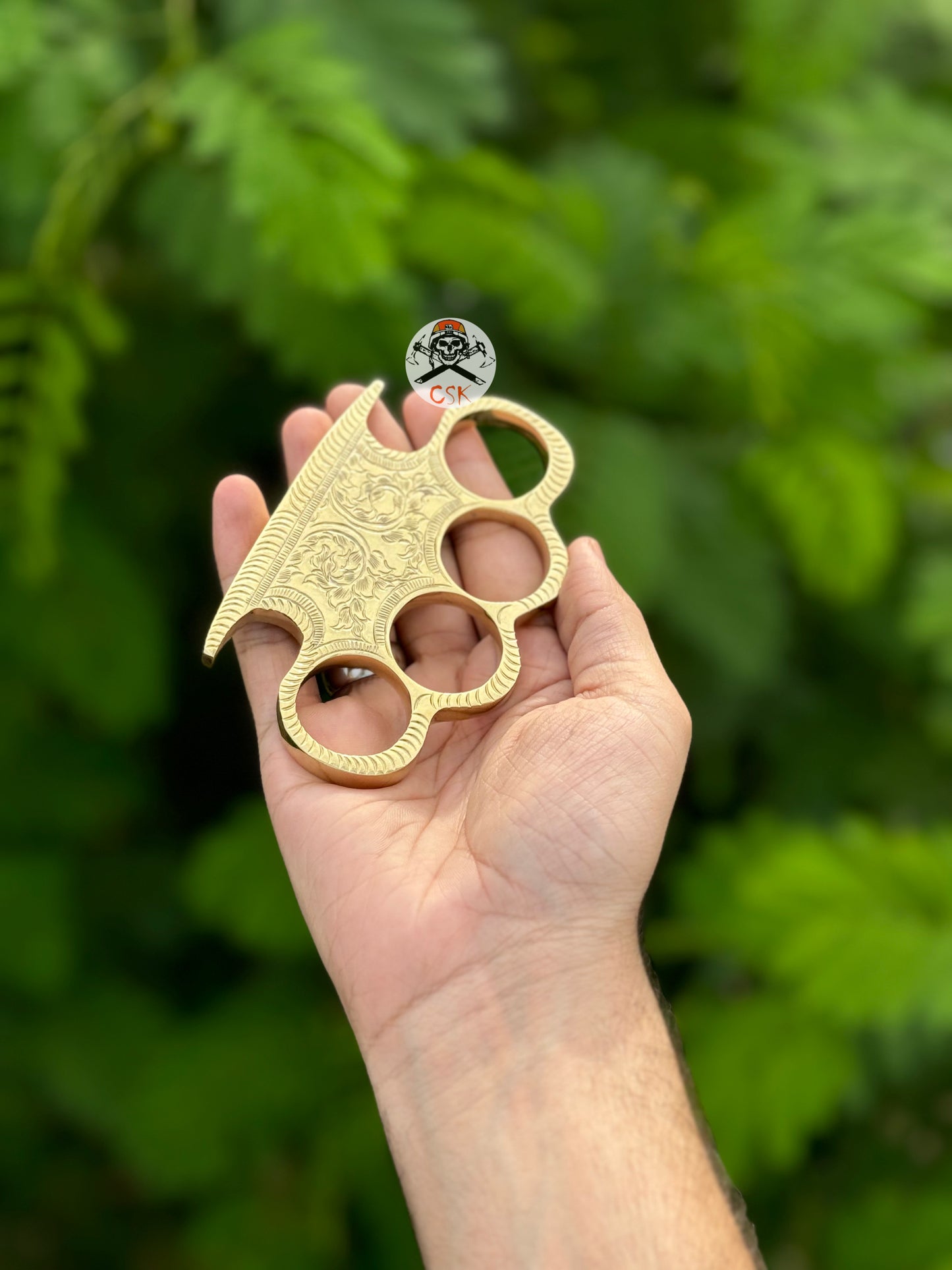 Premium Handmade Brass Engraved Knuckle