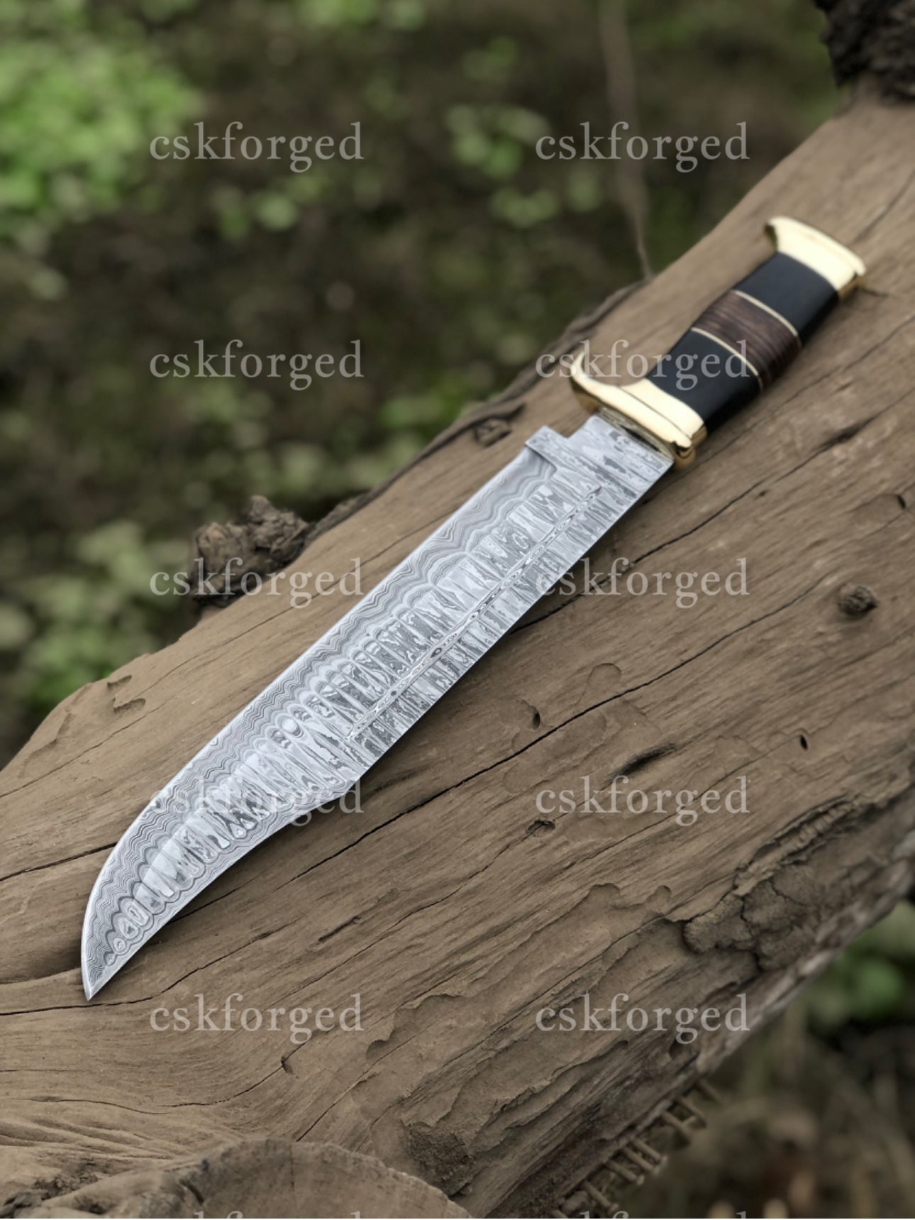 Handmade Damascus Steel Crocodile Dundee Knife By Paul Hogan| cskforged