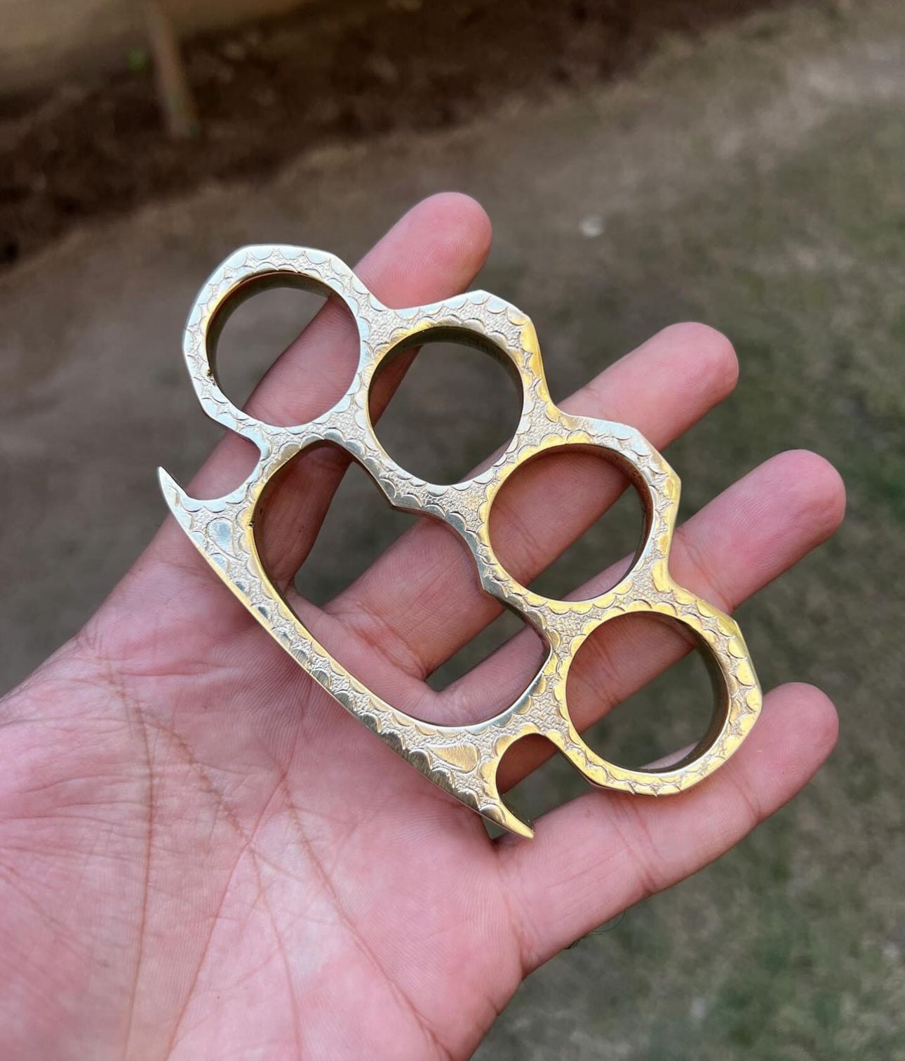 Handmade Engraved Brass knuckle