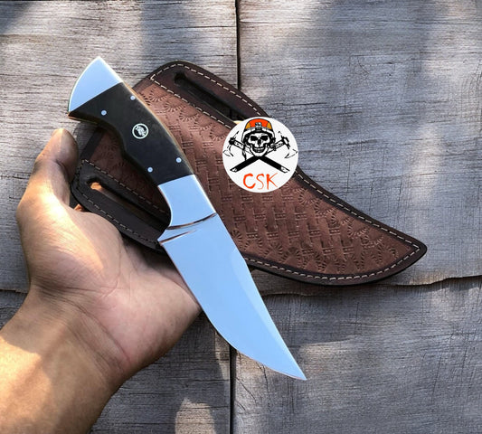 Ridgeback Ranger-Custom Handcrafted J2 Steel Hunting Knife with Rose Wood Handle and Steel Bolster