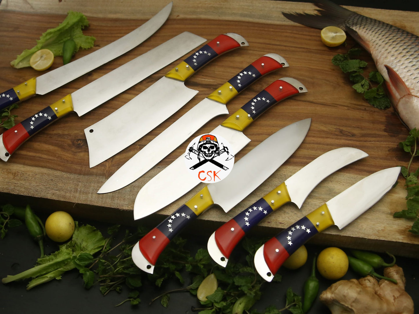 White Steel Venezuela Chef Knives