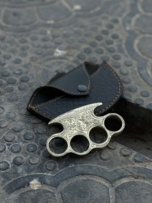 Custom engraved brass knuckle