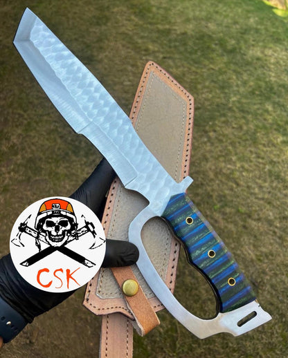 Custom Made D2 Steel Blade Large Camping Knife