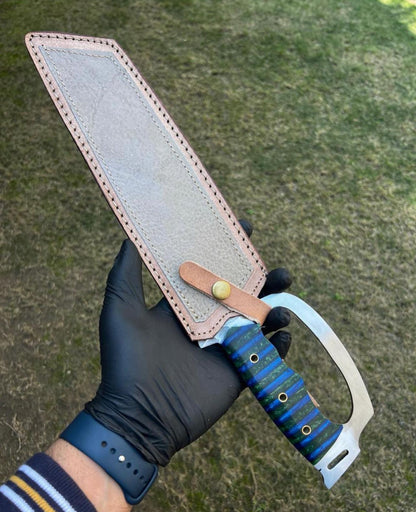 Custom Made D2 Steel Blade Large Camping Knife