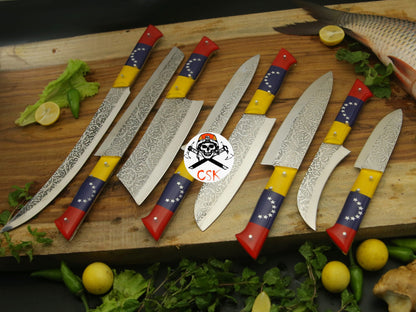 Etchy Blades with Venezuela Flag Handle