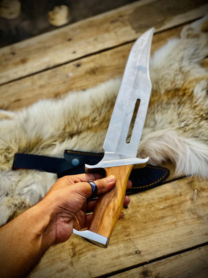 Handmade Survival Rambo Bowie Knife