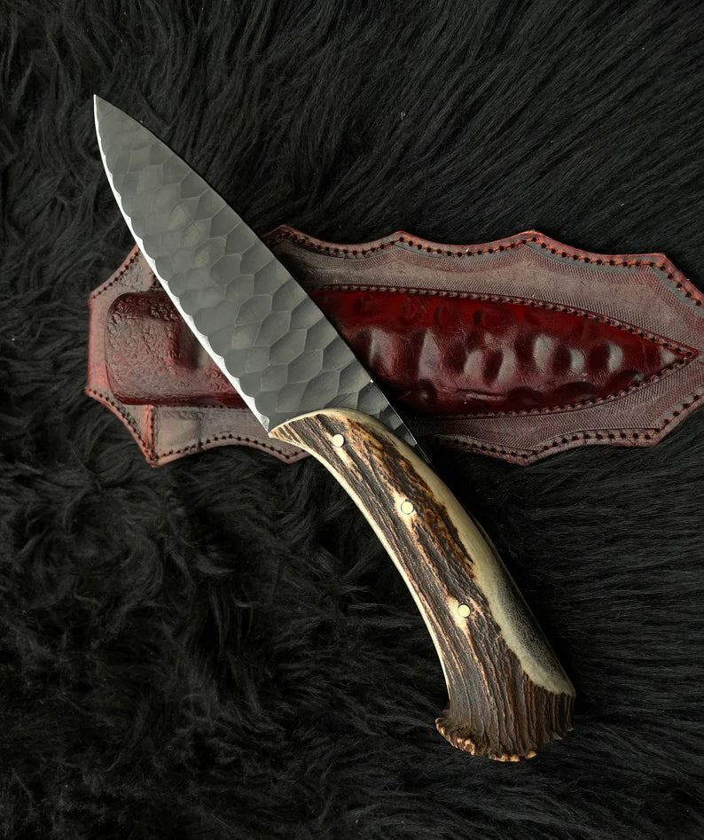 Custom Forged Blade 1095 Steel Hunting Classic Knife