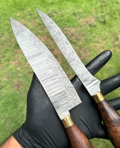 Damascus Steel Kitchen Pair knives