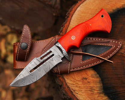 Bocat Damascus Steel Hunting Knife by cskforged