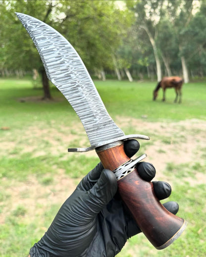 Handmade Damascus steel Camping Hunting Knife