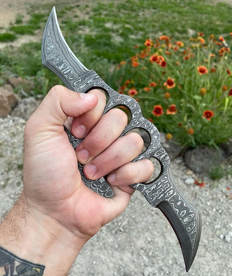 NEW HANDMADE DAMASCUS KNUCKLE