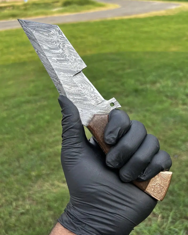 Damascus Hunting Buffalo knife