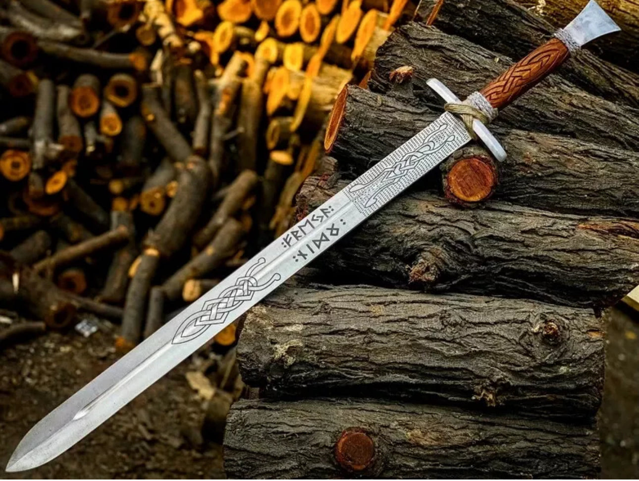 Hand Forged Custom Viking Sword Medieval Viking Sword, Norse Sword With Scabbard