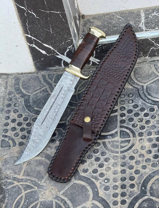 Crocodile Dundee Outback Inspired Knife-Premium Damascus Blade