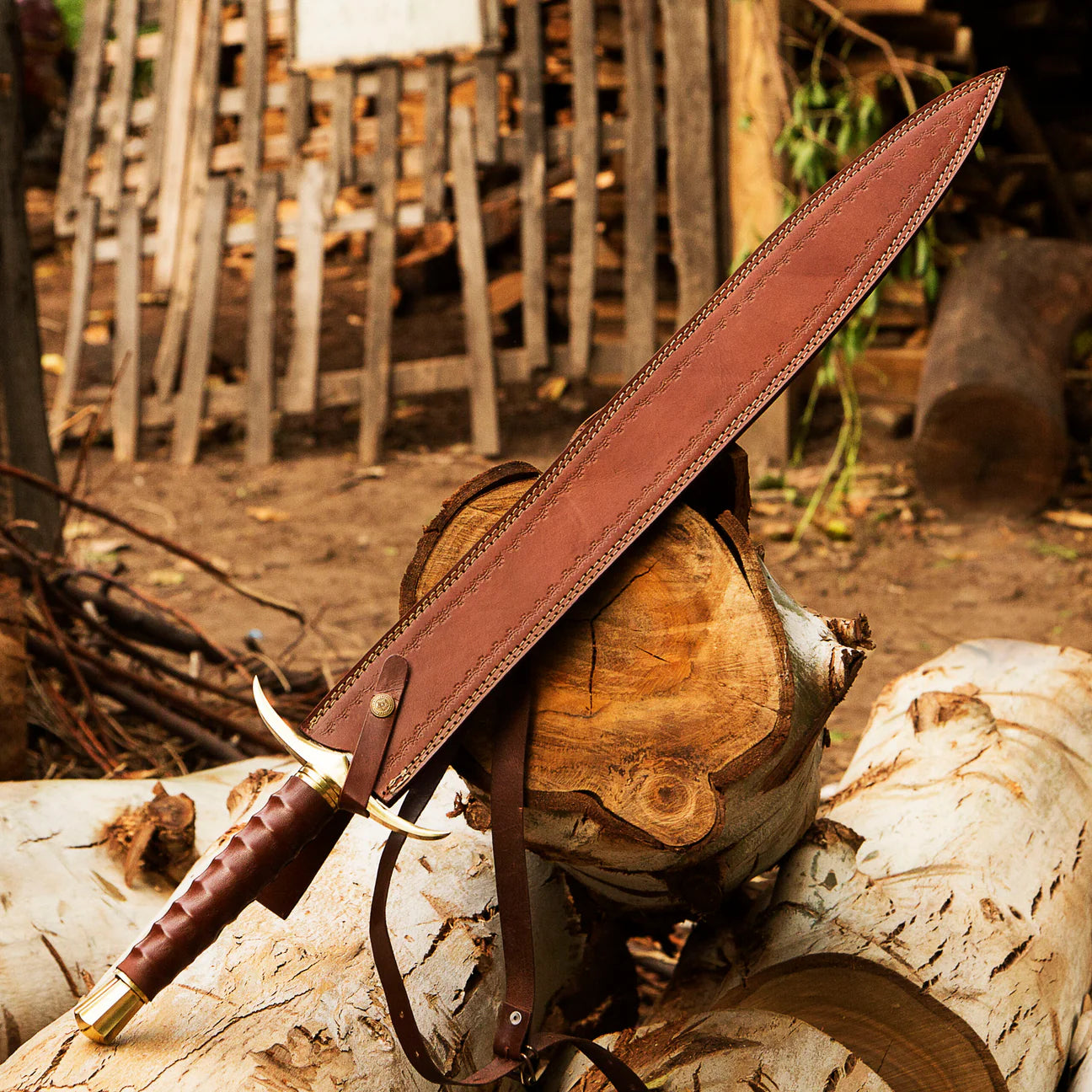 Custom Hand Forged Damascus Steel Viking Sword