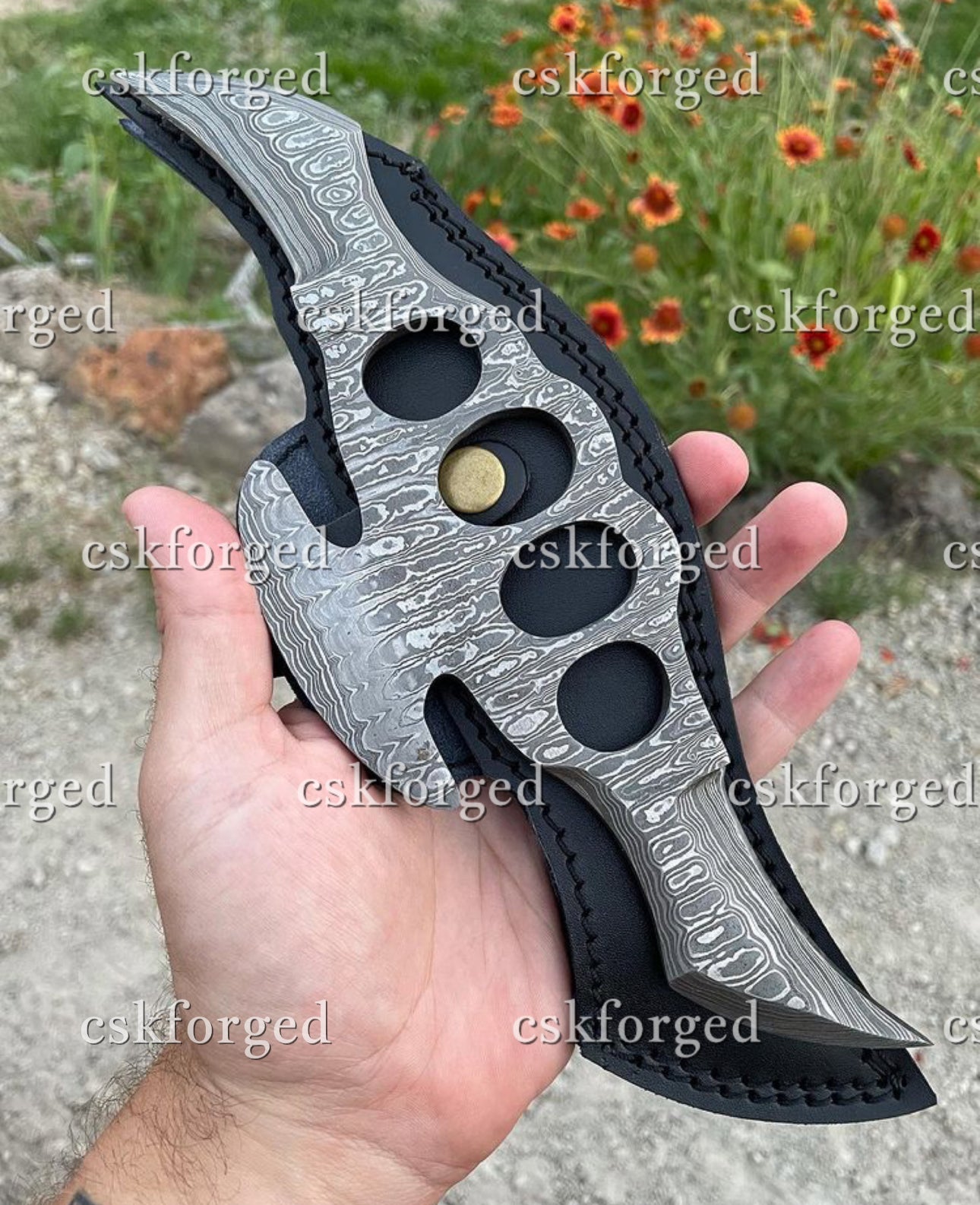 NEW HANDMADE DAMASCUS KNUCKLE