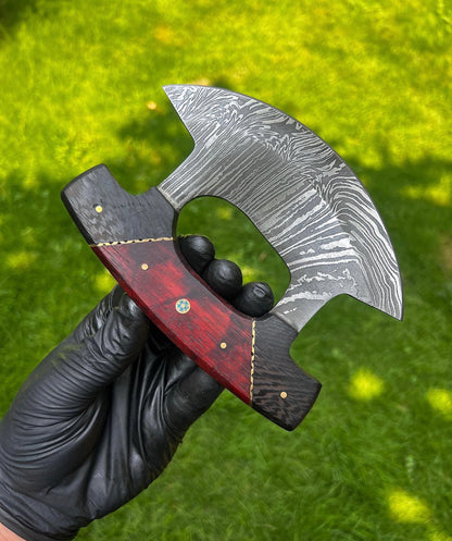 Custom Damascus ulu Knife