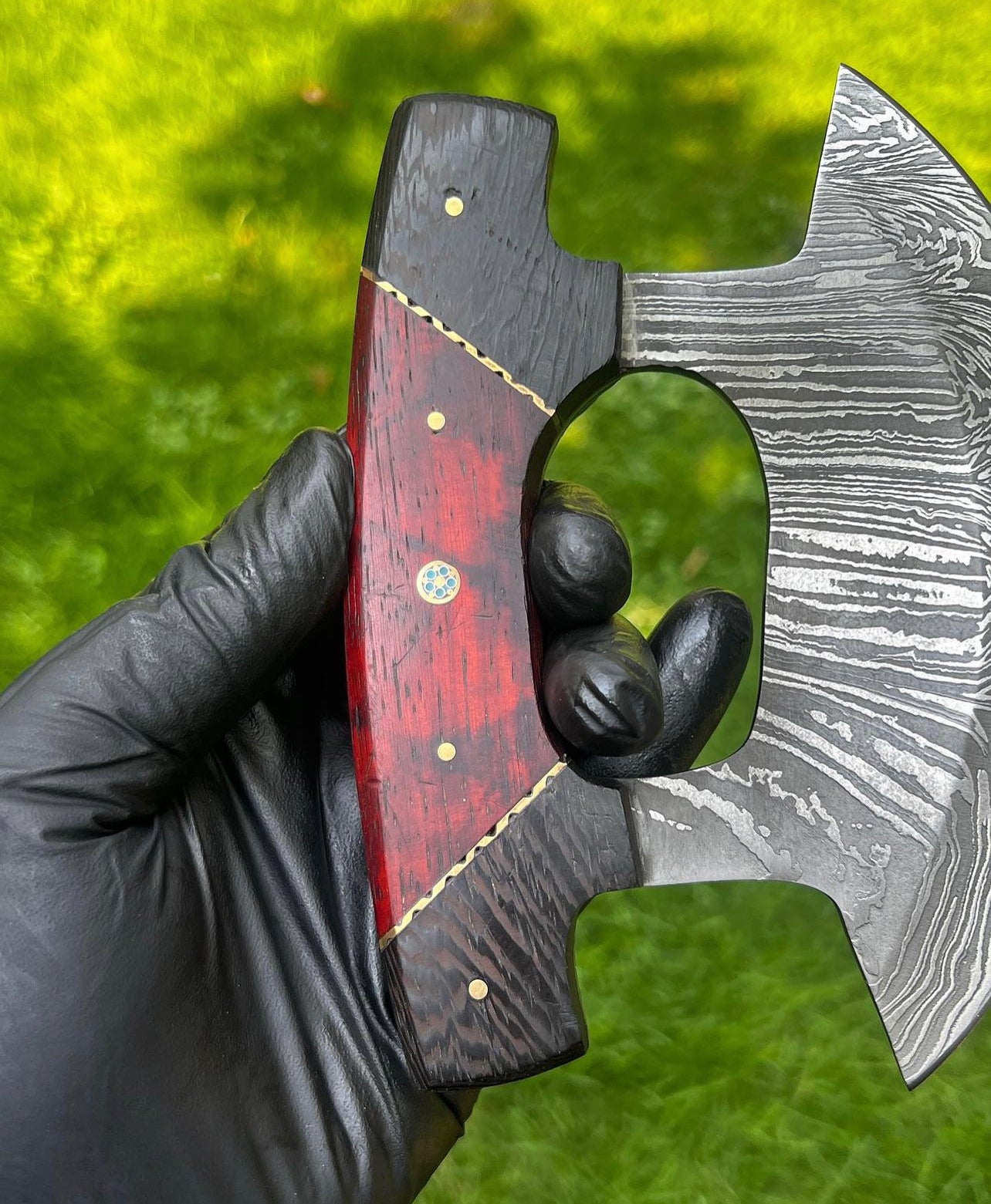 Custom Damascus ulu Knife