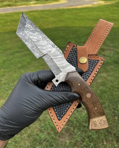 Damascus Hunting Buffalo knife