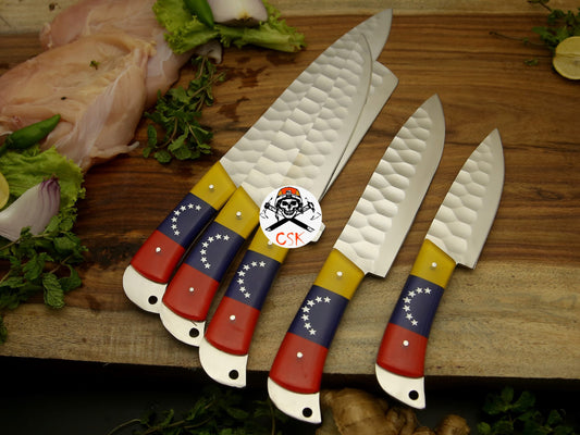 Hand Forged Flag Inspired Knives