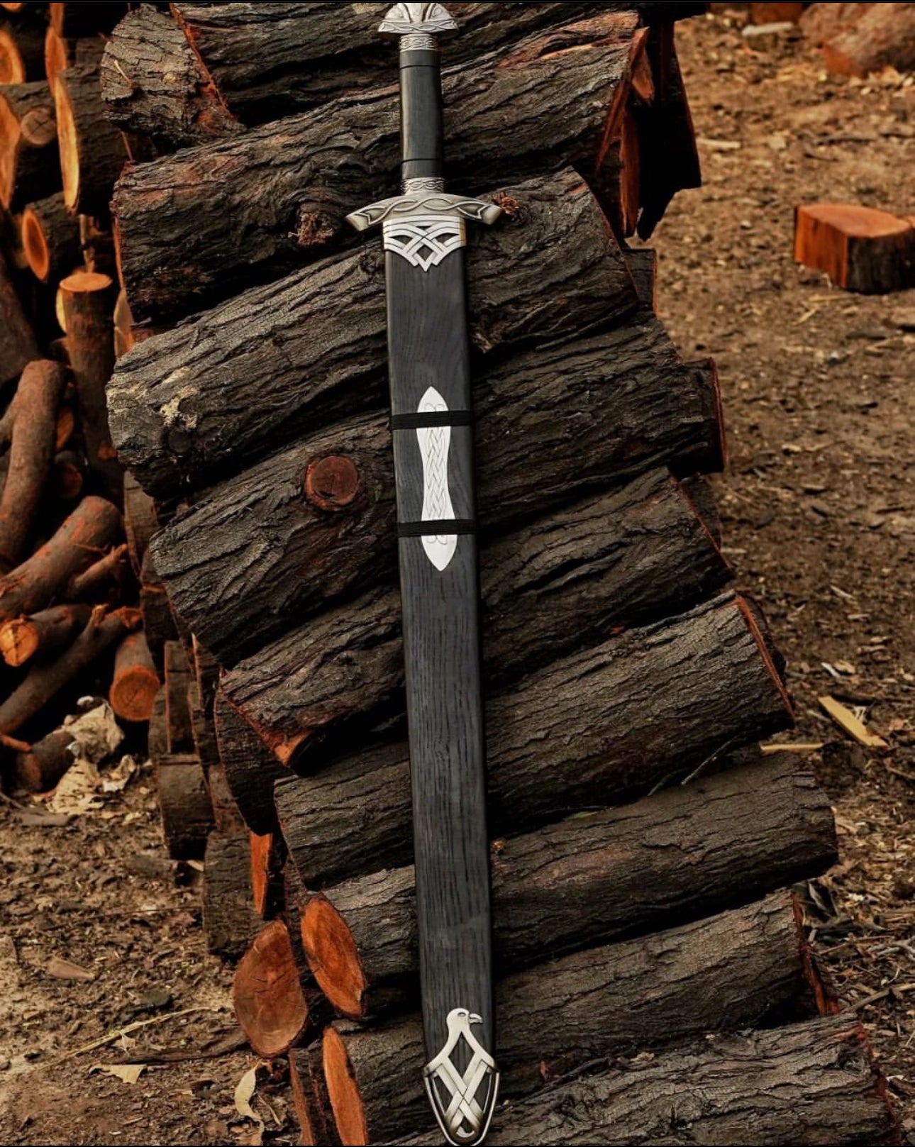 Hand Forged Steel Viking Sword Sharp Replica, Medieval Sword, Northmen Viking Sword With Scabbard Personalized Gift Groomsmen Gifts