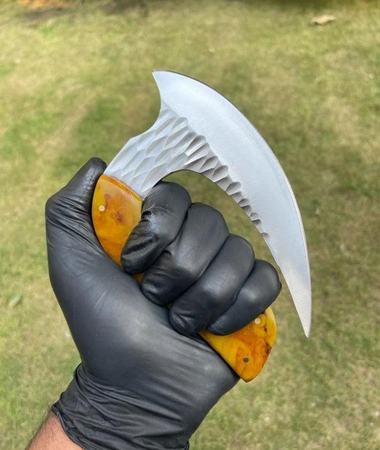 Exquisite Handforged D2 Steel Ulu Knife