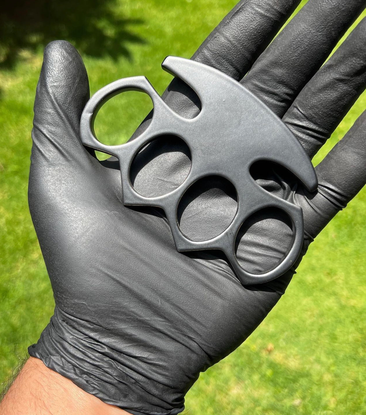 New Hand Casted Black coated  knuckle