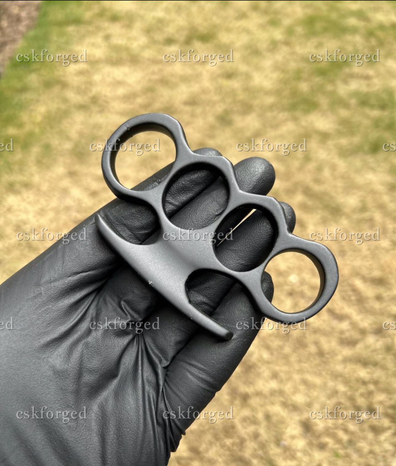 Hand Casted Black coated knuckle