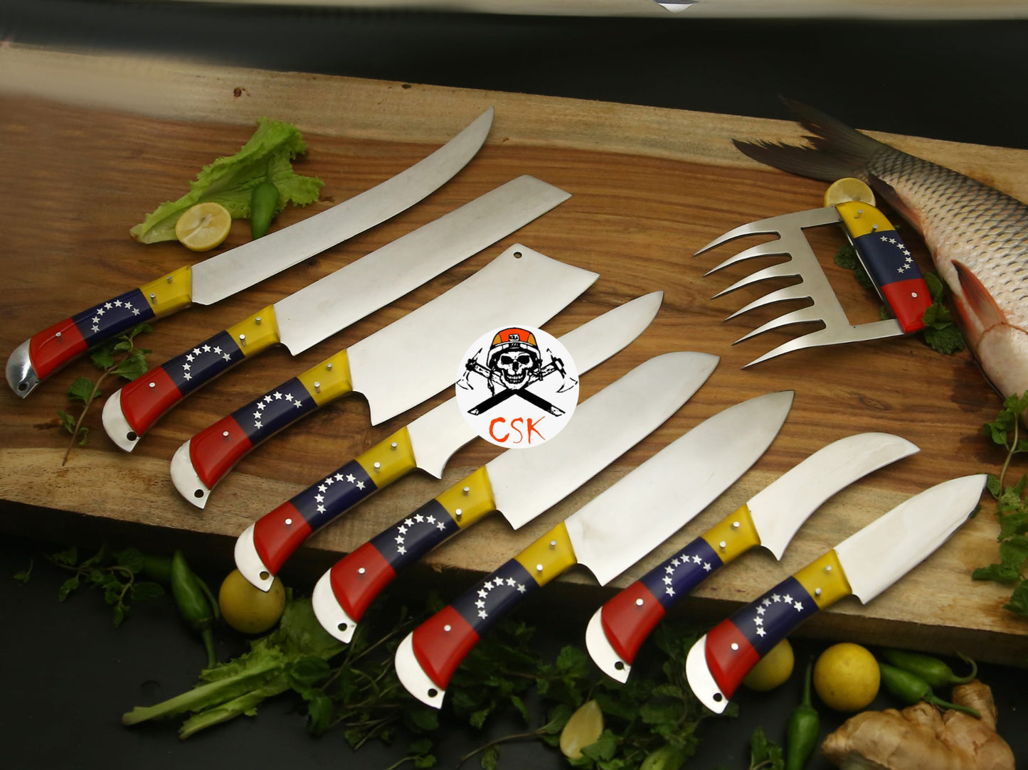 White Steel Venezuela Chef Knives