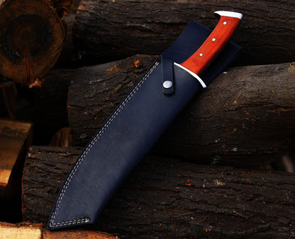 Handcrafted Rambo-Style Machete | Stainless Steel Hunting & Survival Knife with Wood Handle