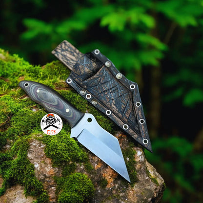 Ronin Fixed-Blade Knife with Durable G10 Handle by cskforged