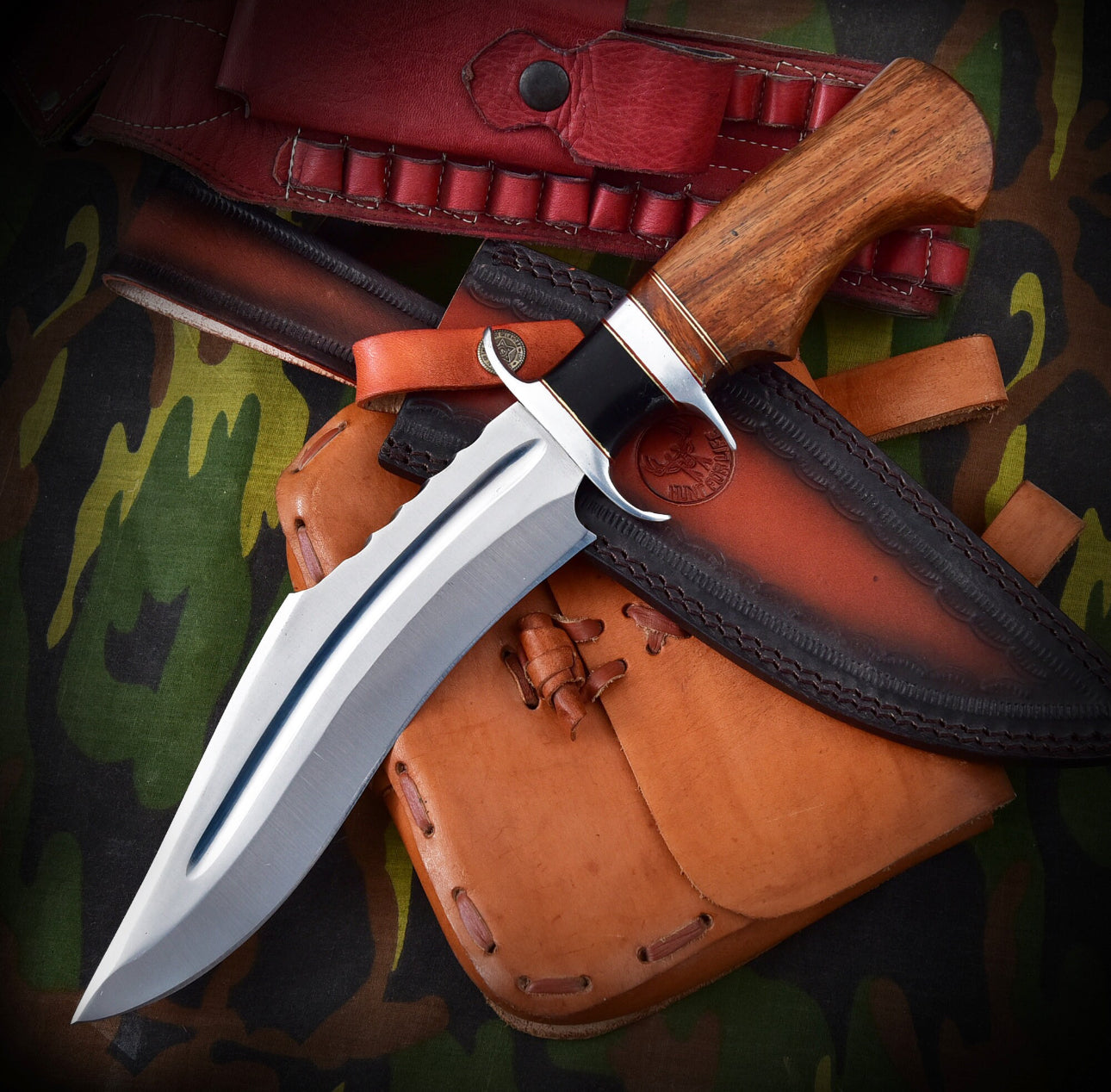 Rain in the Mountains Collectible Knife - Hunt for Life™ Stainless Steel Drop Point Outdoor Hunting Knife