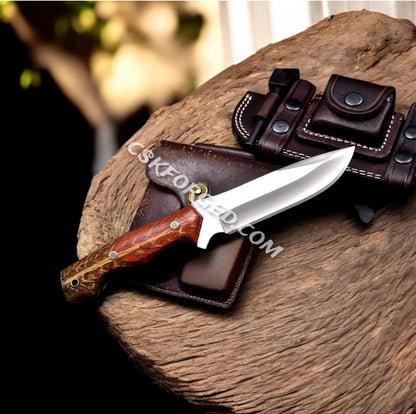 Handmade 10" Custom PINE CONE Hunting Camping Knife