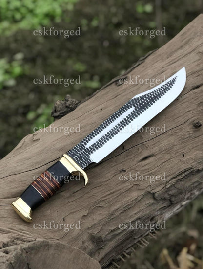 New Look of Custom Handmade Crocodile Dundee Bowie knife| cskforged