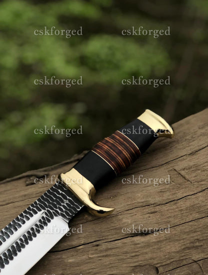 New Look of Custom Handmade Crocodile Dundee Bowie knife| cskforged