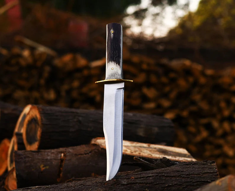 Antler Hunting Knife Handmade Stainless Steel Best Hunting Companion Knife